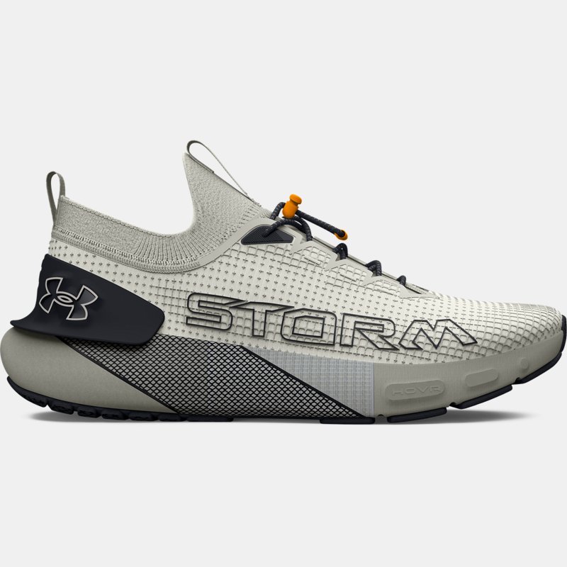 Unisex  Under Armour  HOVR™ Phantom 3 SE Storm Running Shoes White Clay / Olive Tint / Black 8